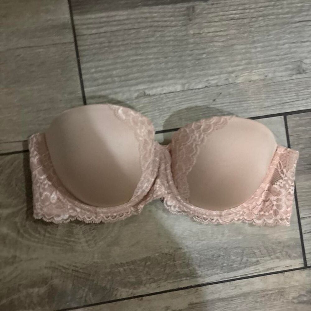 Victoria-s-secret Women's Pink and Tan Bra